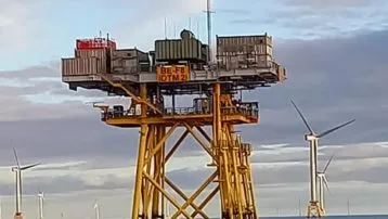 Beatrice windfarm offshore transformer module